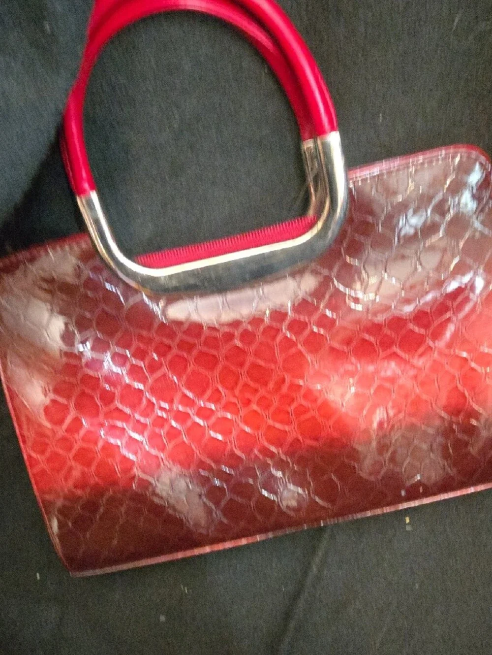 Red Patent Woman's Top-Handle Bag